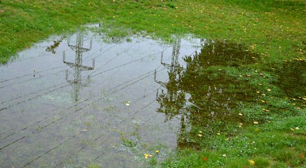 Flooded Yard Drainage Installation in Brick