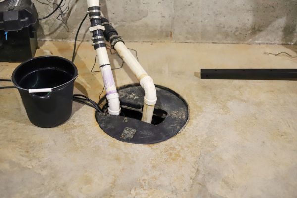 Sump Pump Backup Installation in Brick