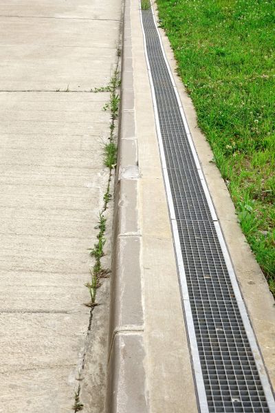 Concrete Drain Installation in Brick